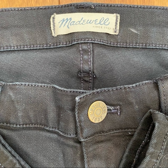 Madewell Skinny Skinny Moto Zipper Ankle Jeans , size 32 - Picture 11 of 14